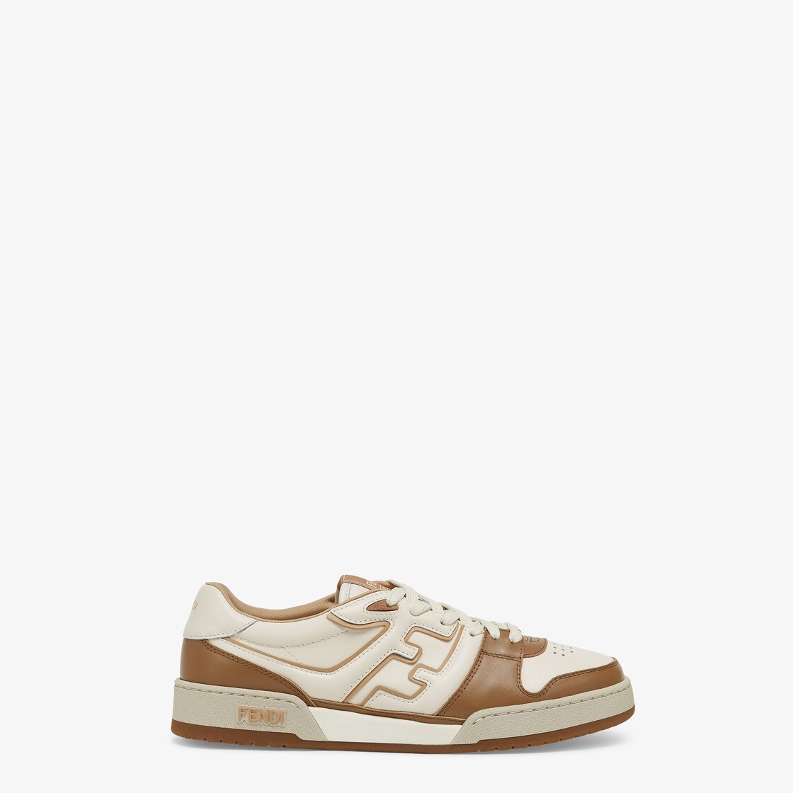 Fendi Match Sneakers Brown leather low tops Fendi