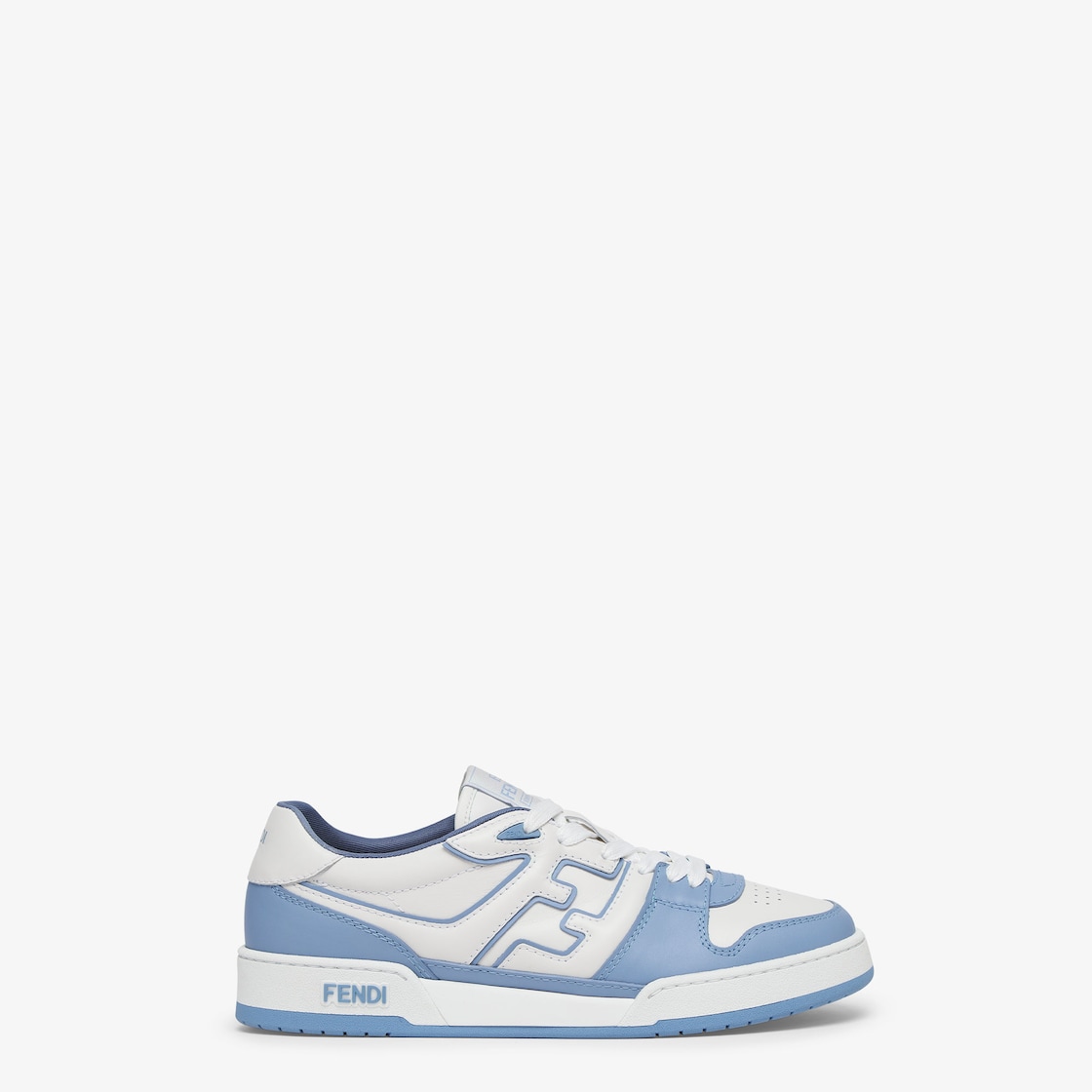 Sneaker Fendi Match Low top in pelle azzurra Fendi