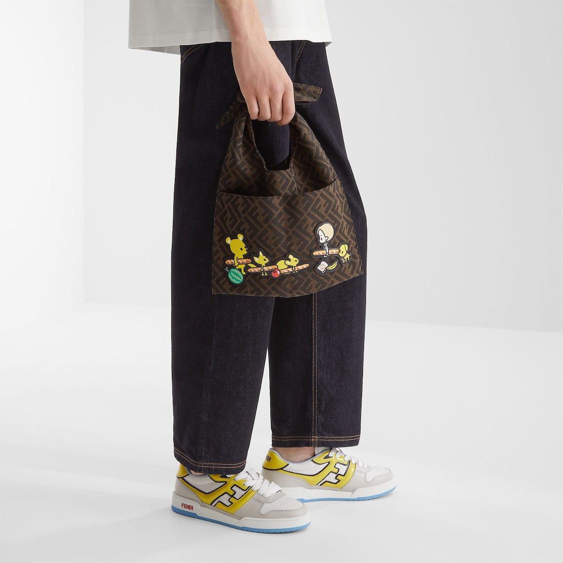 Silvia And The Baguette Sneakers Multicolour leather low-tops Grey - Image 6/6