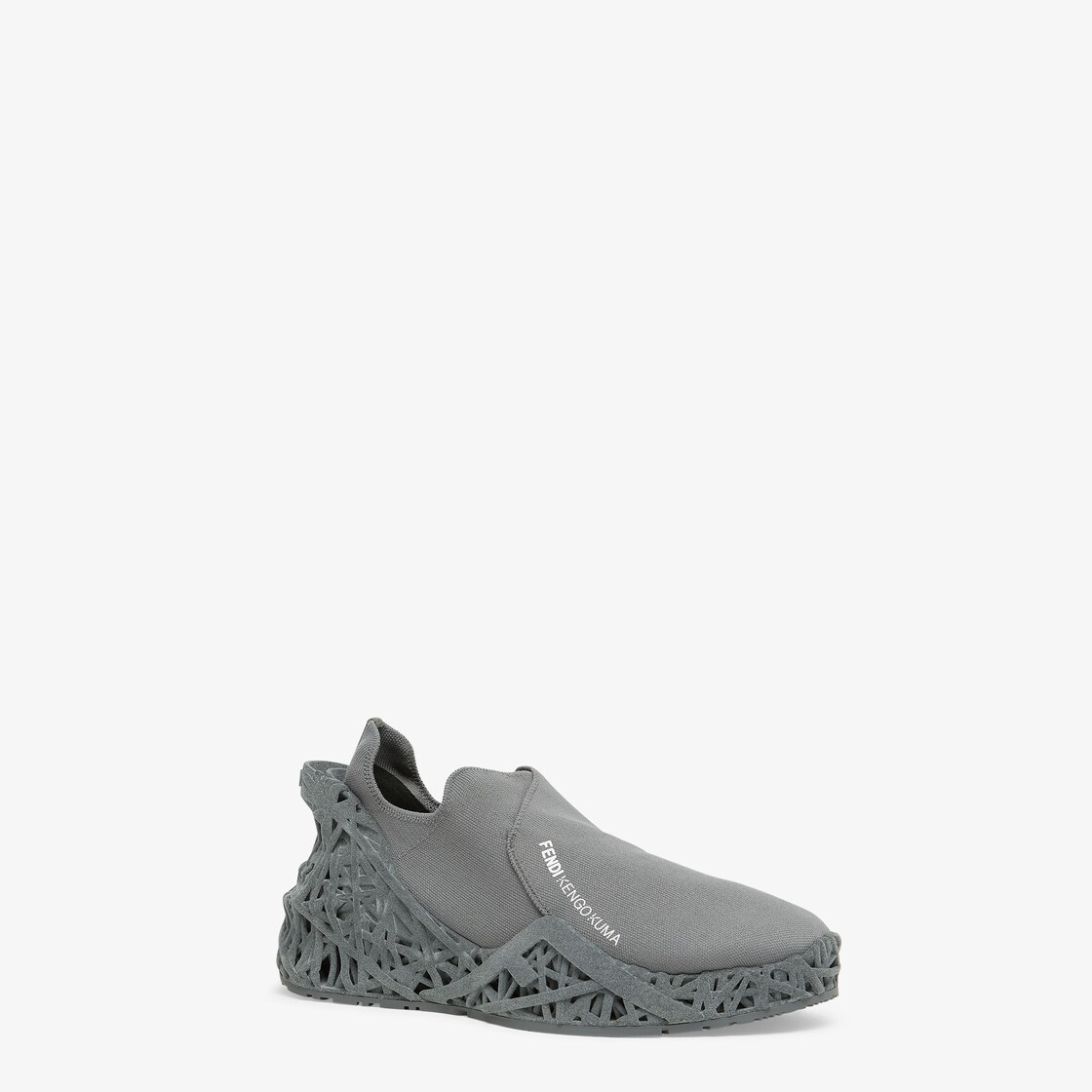 Fendi Flow Sneakers Kengo Kuma x Fendi - Gray mesh running 