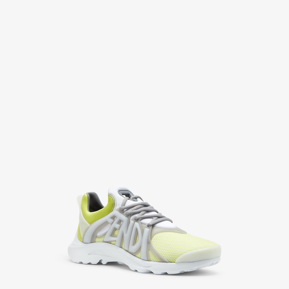 Fendi Tag Sneakers Yellow technical mesh running sneakers Yellow - Image 2/5