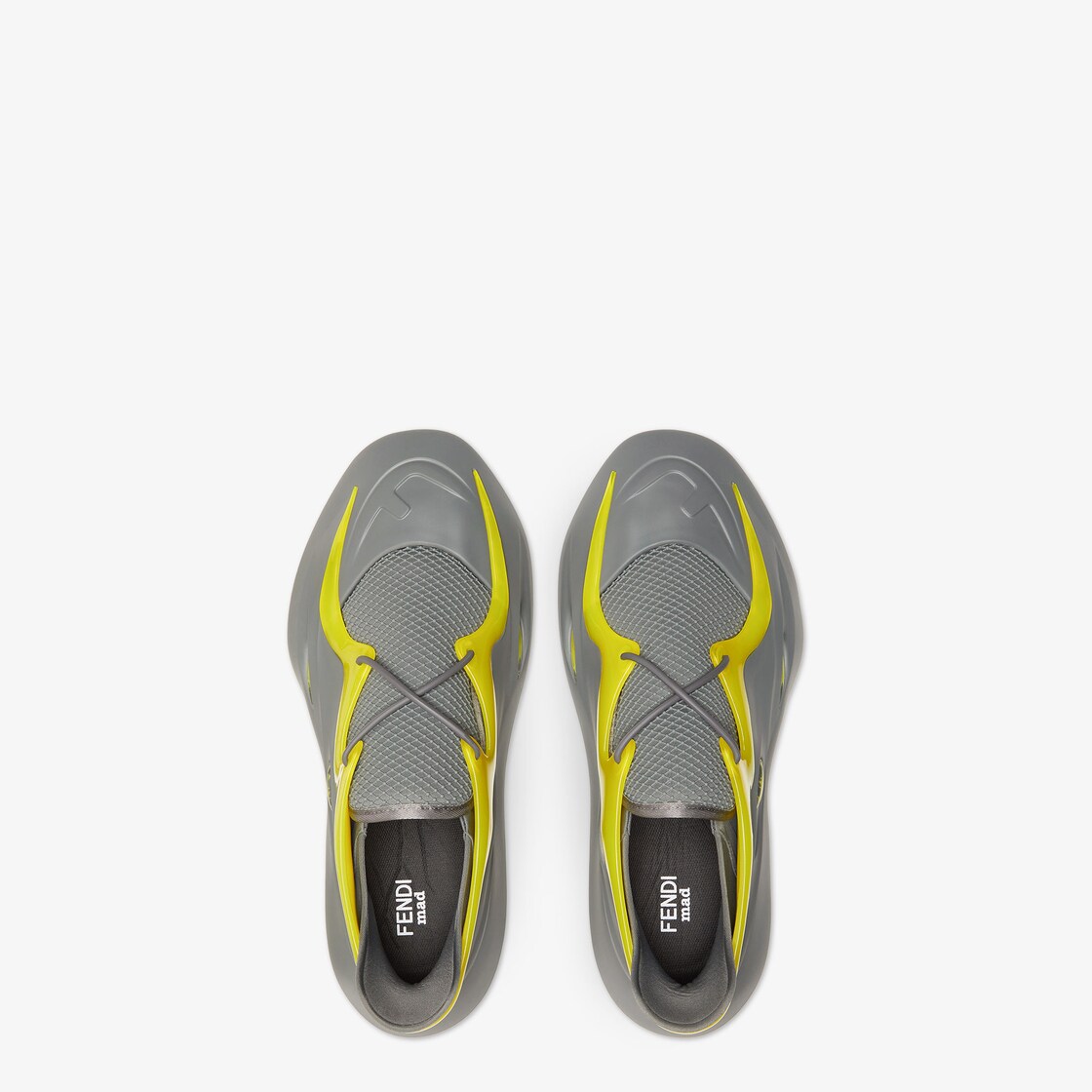 Fendi Mad Sneakers Grey Lycra® running shoe Grey - Image 5/7