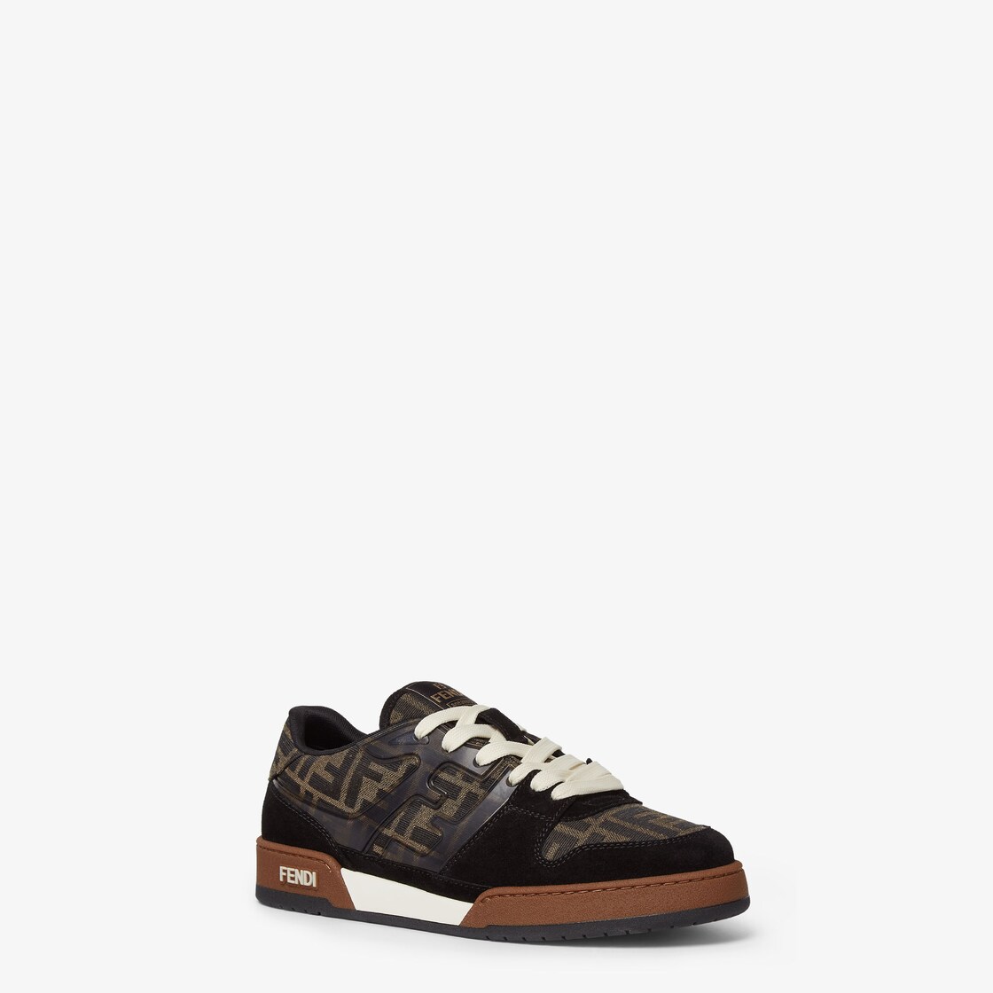 Sneakers Fendi Match Tissu Marron Fendi