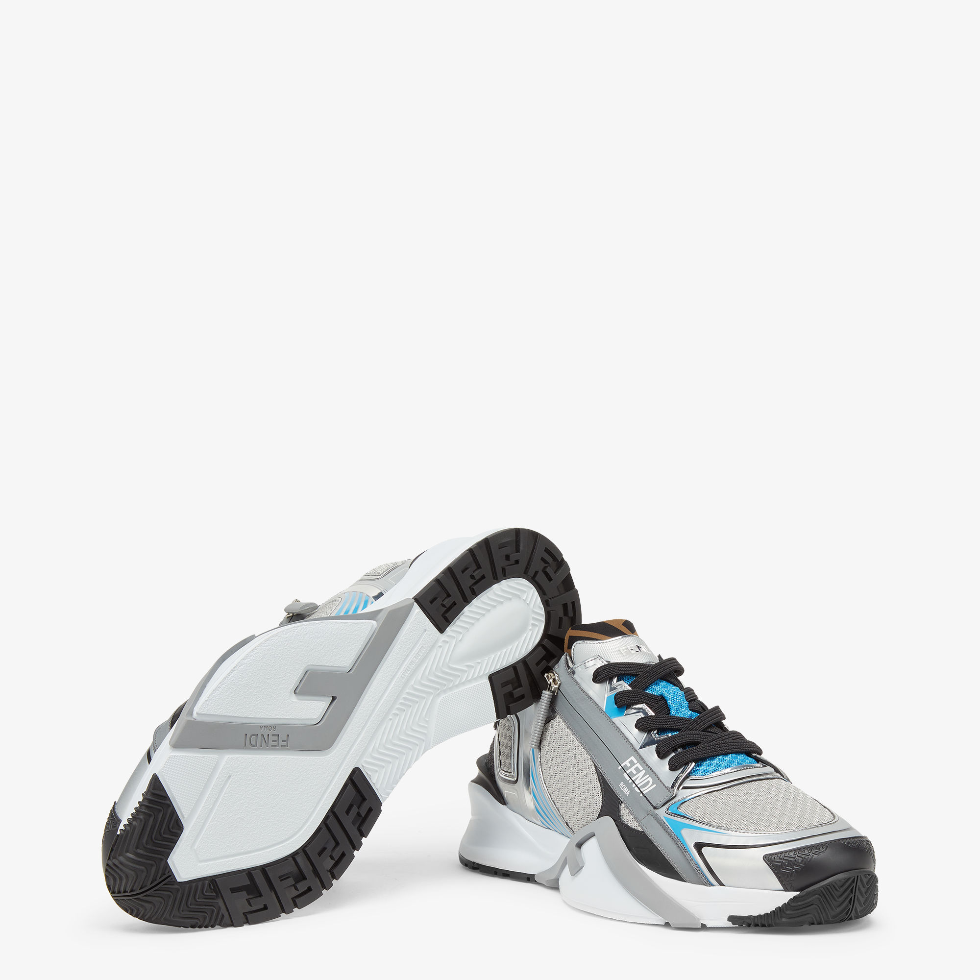 Fendi Flow Sneakers Grey tech mesh running sneakers Fendi