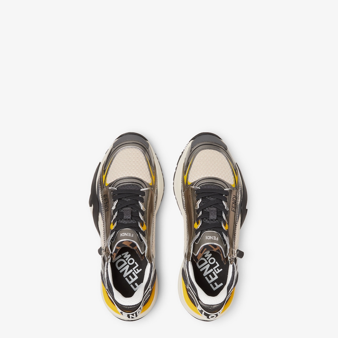 Fendi Flow Sneakers Beige technical mesh running sneakers Beige - Image 5/7