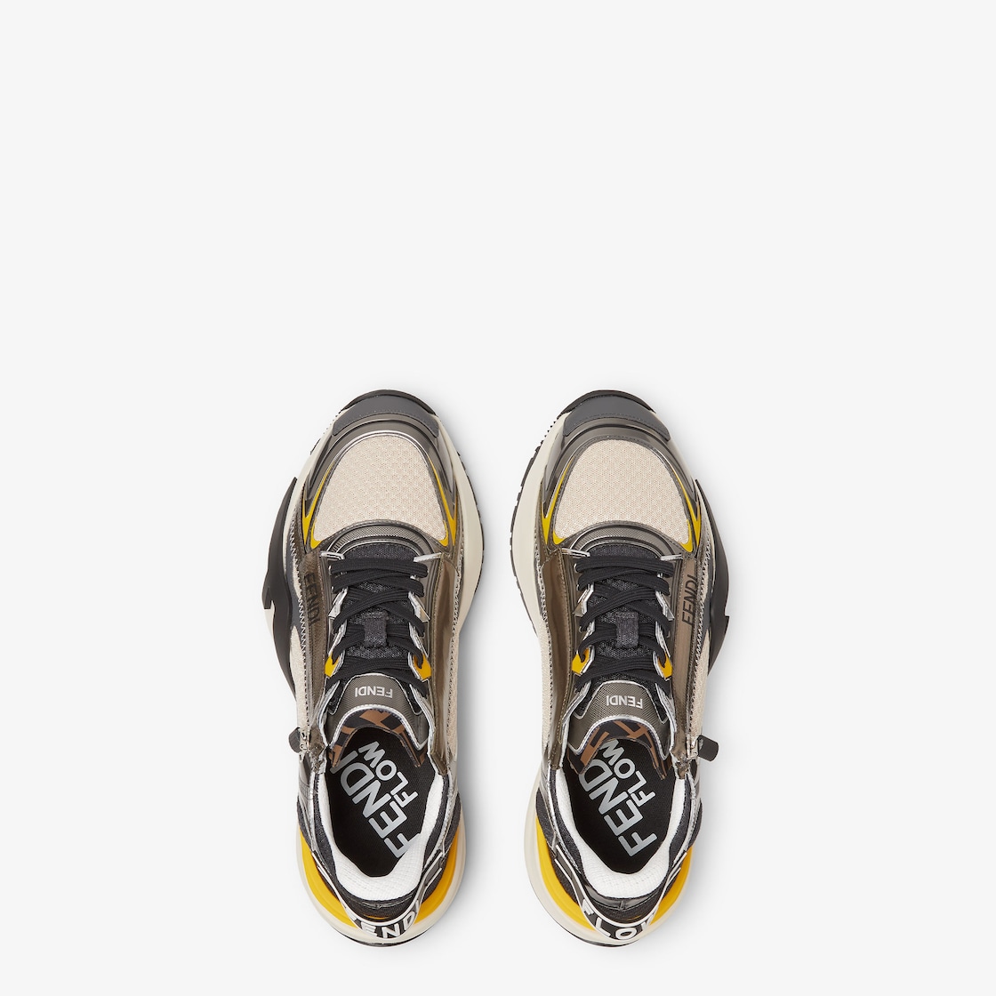 Fendi Flow Sneakers Technical fabric Beige | Fendi Fendi Flow Sneakers Technical fabric Beige | Fendi