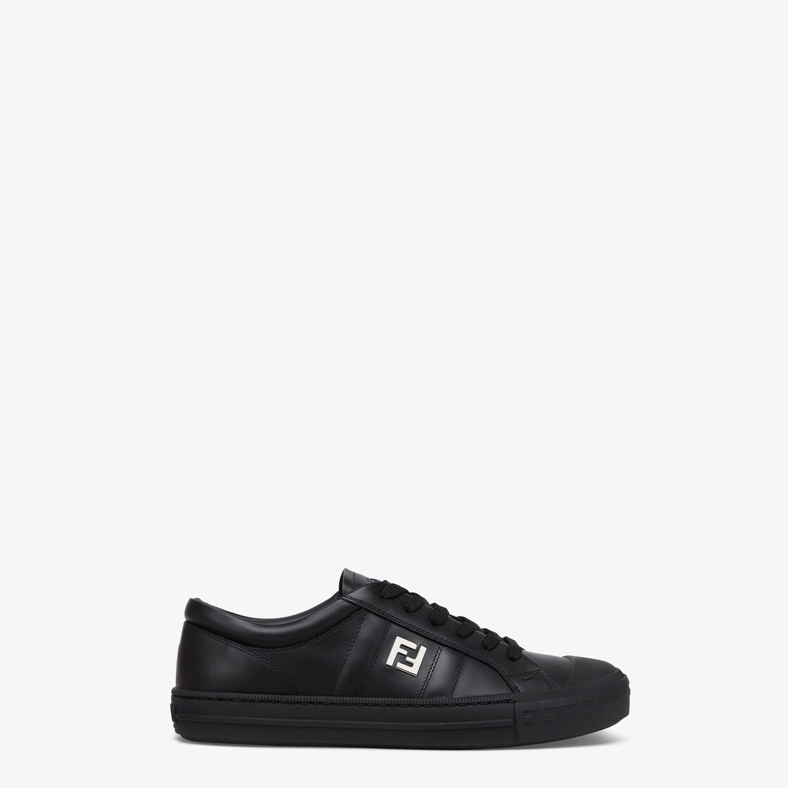 Domino sneakers Black leather low-tops Black - Image 1/5