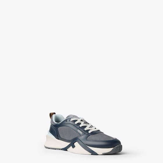 Fendi Flow trainers with laces and a wavy sole carved | Thumbnail 2
