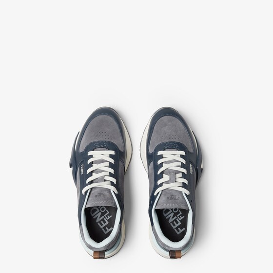 Fendi Flow trainers with laces and a wavy sole carved | Thumbnail 4