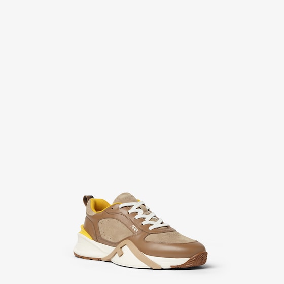 Fendi Flow trainers with laces and a wavy sole carved | Thumbnail 2