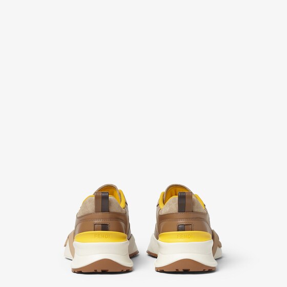 Fendi Flow trainers with laces and a wavy sole carved | Thumbnail 3