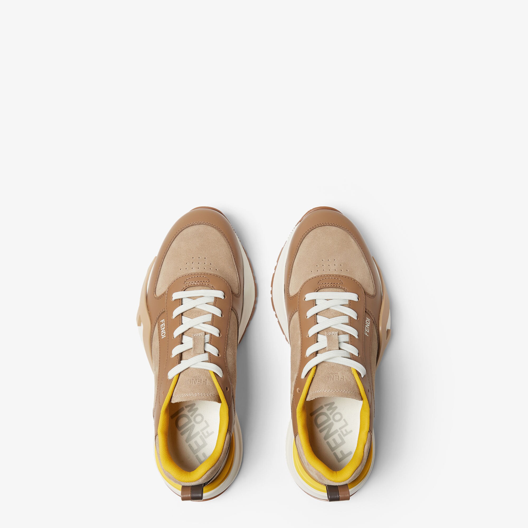 Fendi Flow Sneakers - Brown | FENDI US