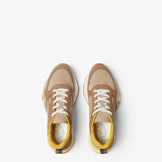 Fendi Flow trainers with laces and a wavy sole carved | Thumbnail 4