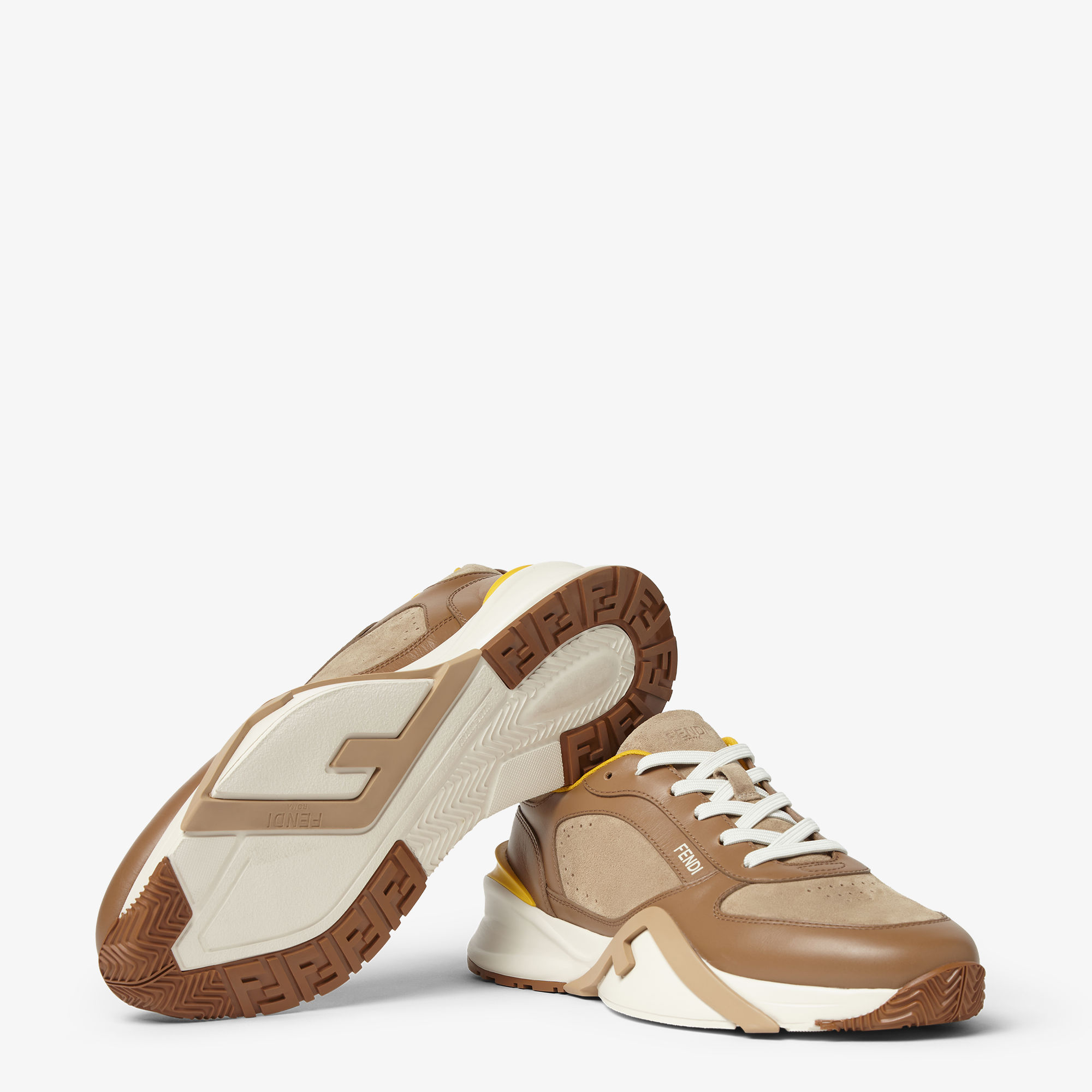 Fendi Flow Sneakers - Brown | FENDI US