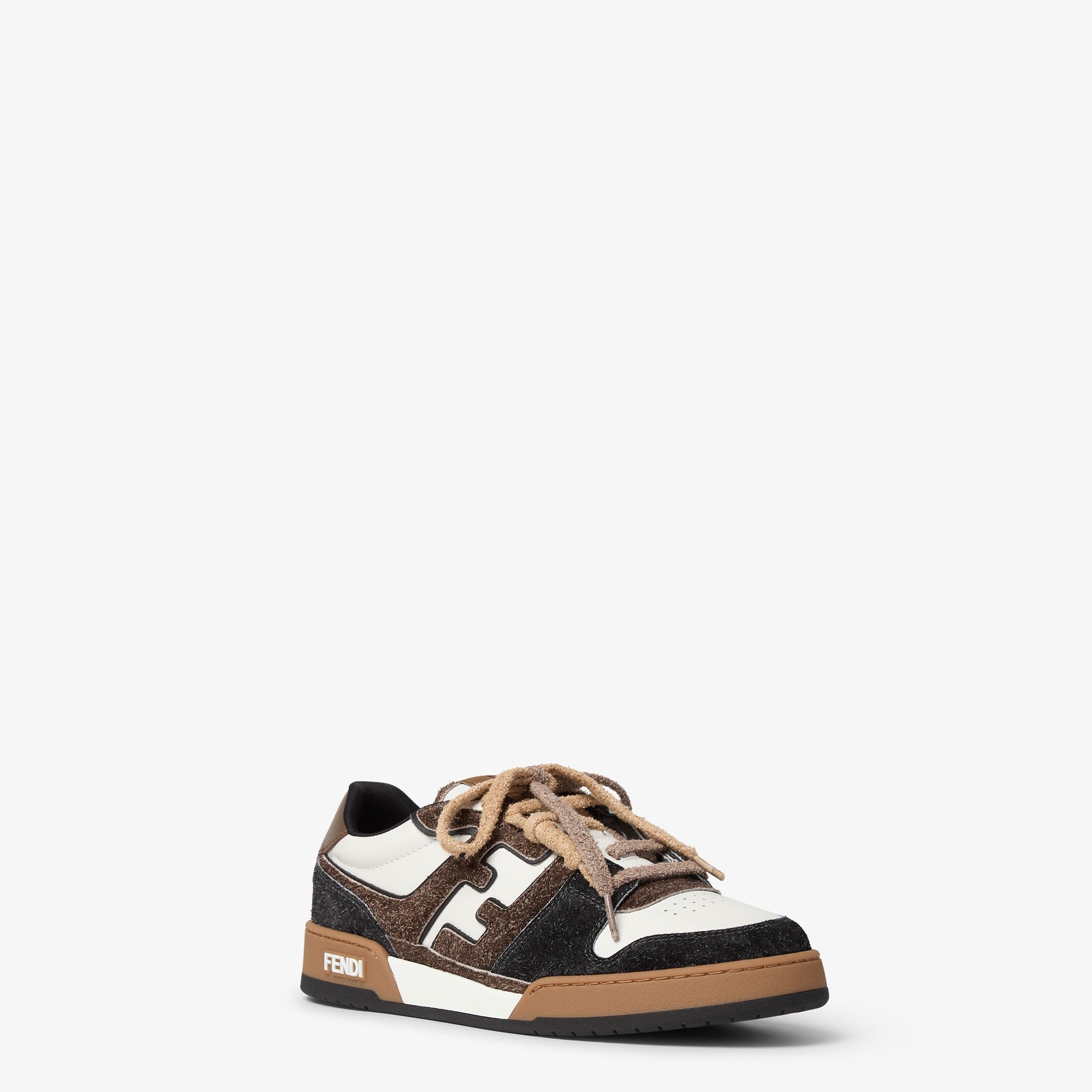 FENDI 現行モデル 美品 マッチ スニーカー ブラックスエード ロー