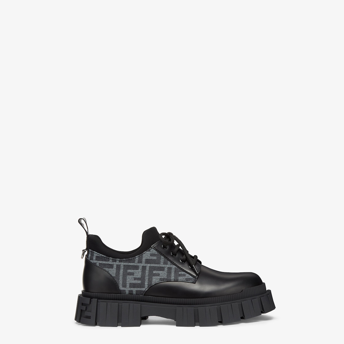 FENDI Force綁帶皮鞋