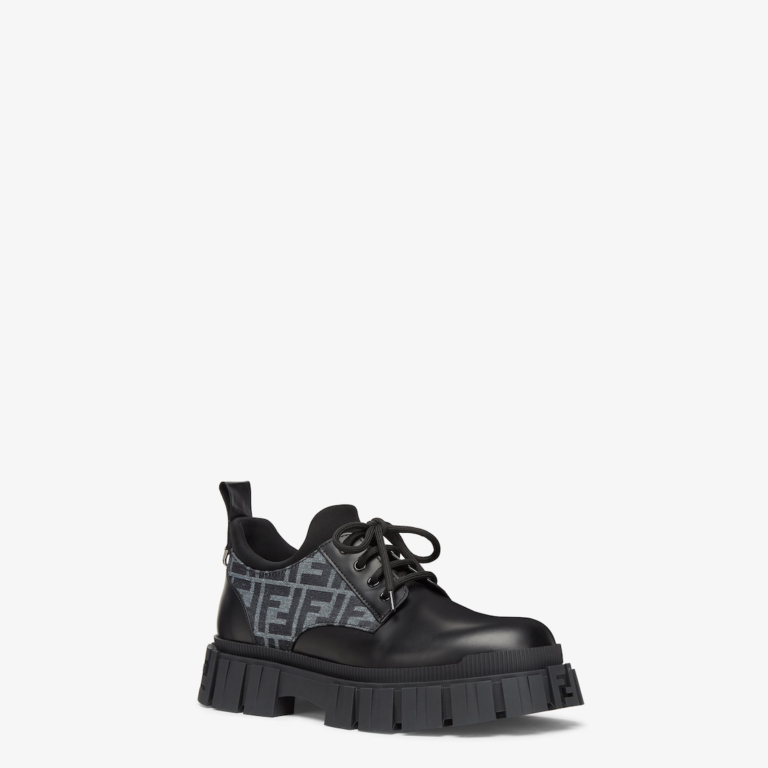 フェンディ フォース レースアップ レザー ブラック | Fendi フェンディ フォース レースアップ レザー ブラック | Fendi