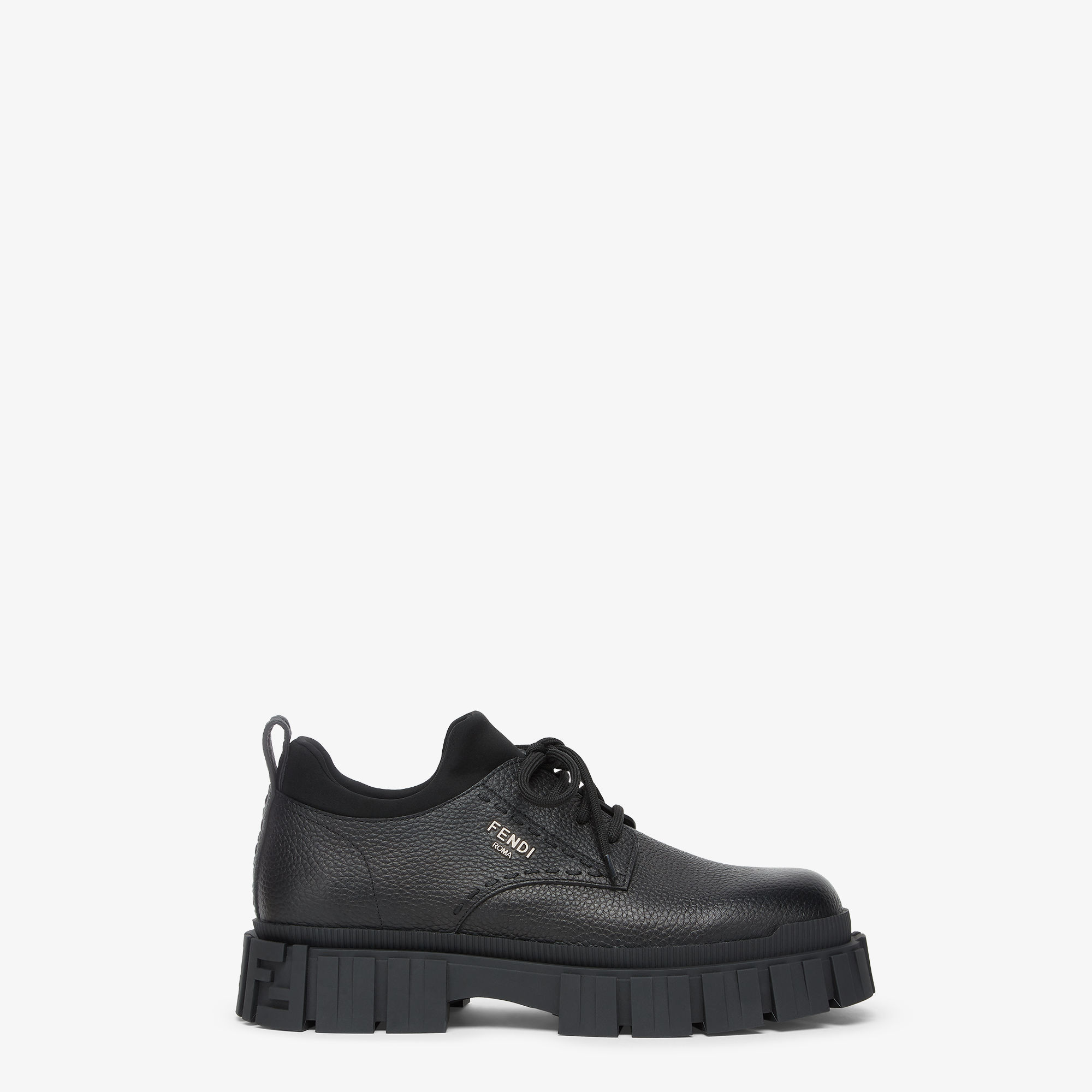 スニーカー FENDI Men Sneakers 7E1706NA7 F0QA1 Black Domino sneakers Leather Black | Fendi