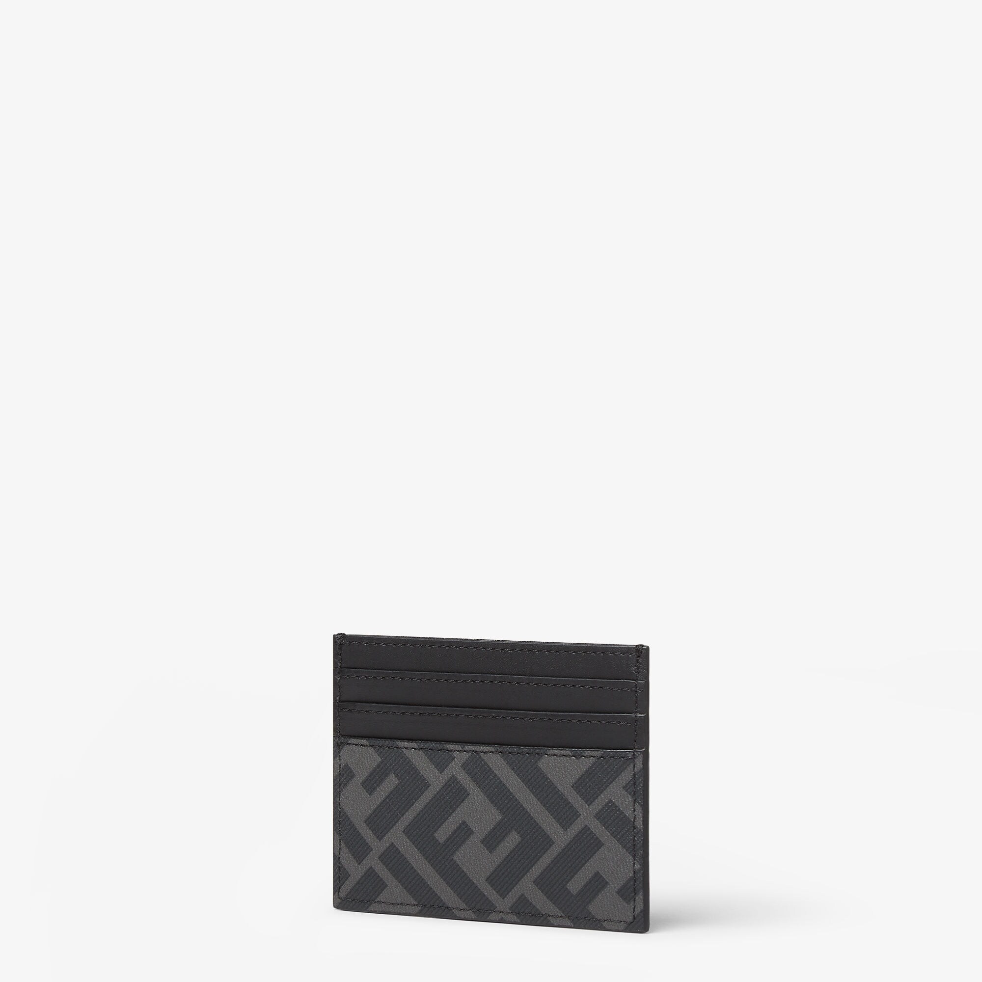 [Fendi] Fendi Digonal Card Holder - Gray / ☆送料込☆ Fendi Diagonal Card Holder Fabric Gray | Fendi