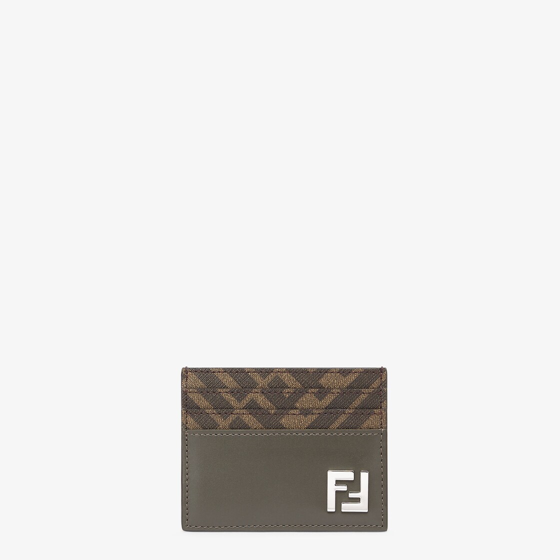 FF Squared Card Holder Leather Green - Image 1/3