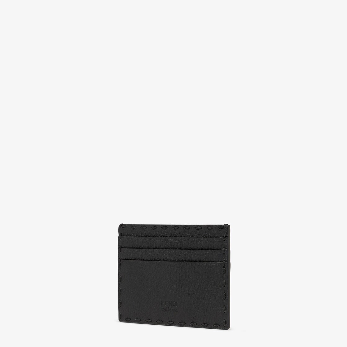 Card Holder Selleria - Black leather card holder | Fendi