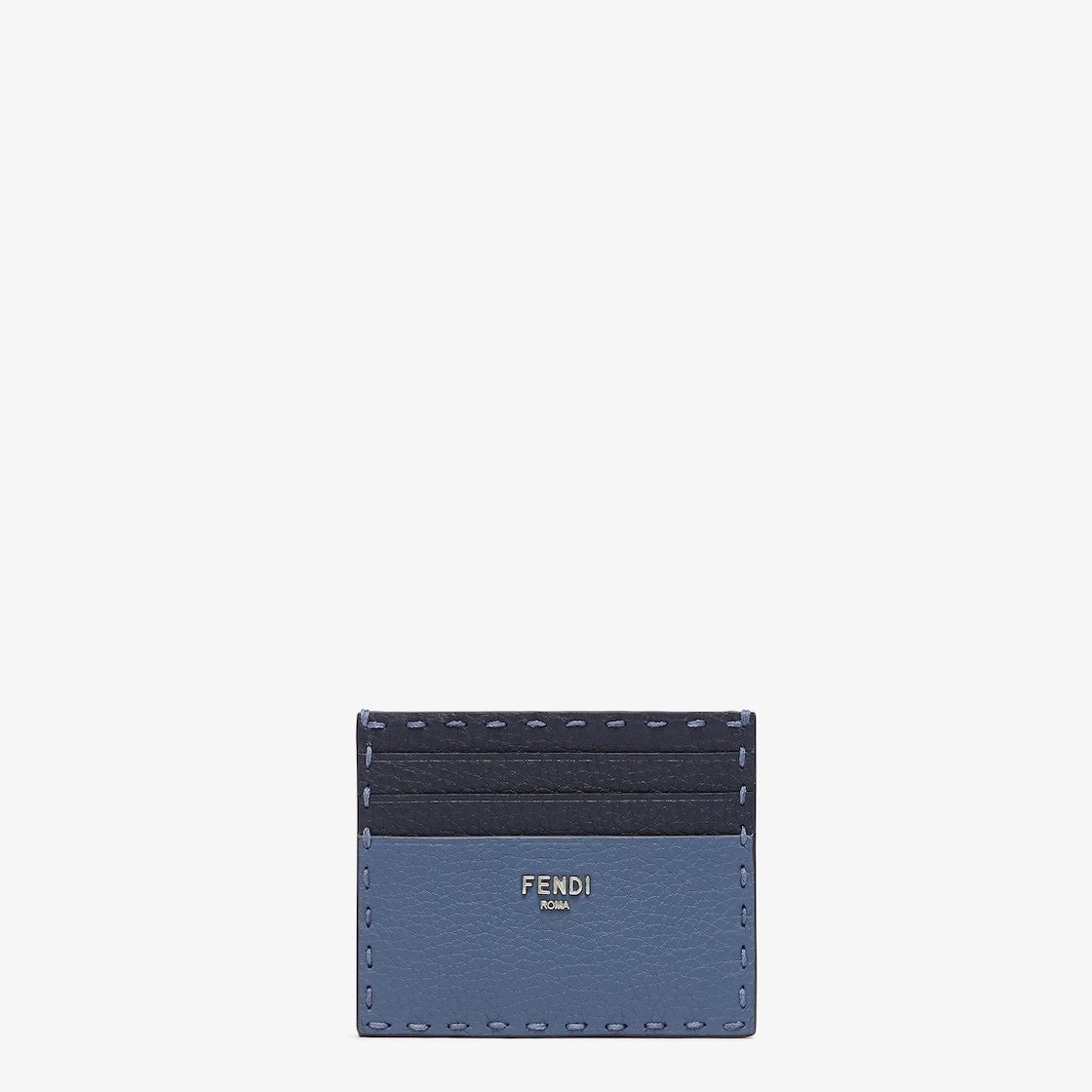 Card Holder Selleria - Light blue Selleria leather card holder | Fendi