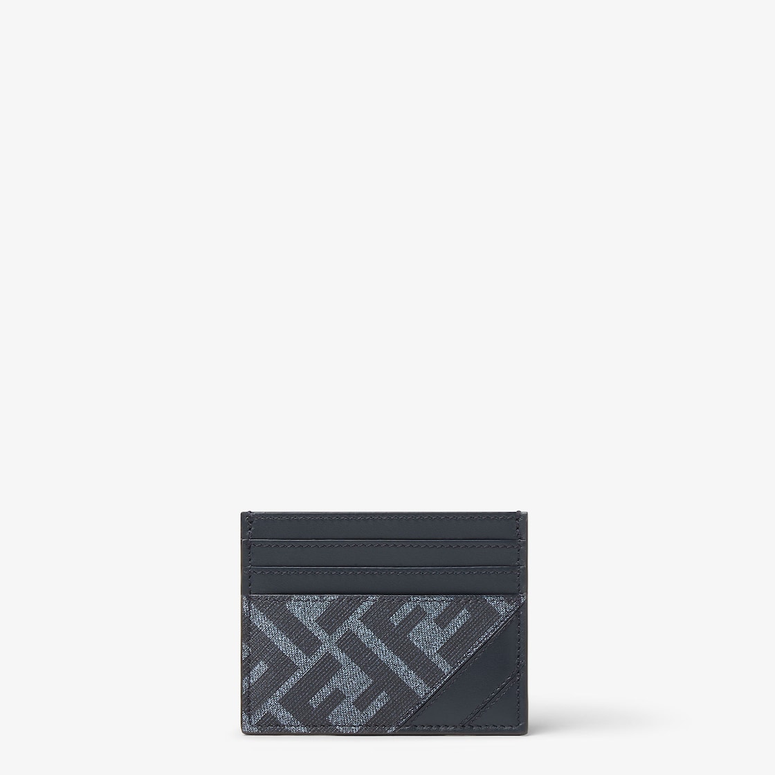 Fendi Diagonal Card Holder Fabric Blue - Image 1/3