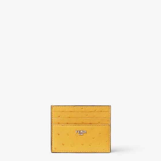 Fendi Card Holder In Yellow