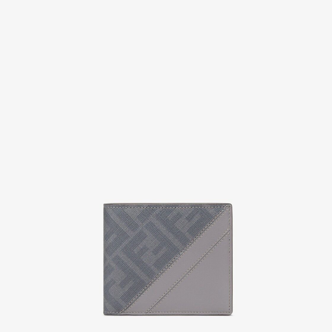 Fendi Diagonal Wallet Fabric Grey - Image 1/3