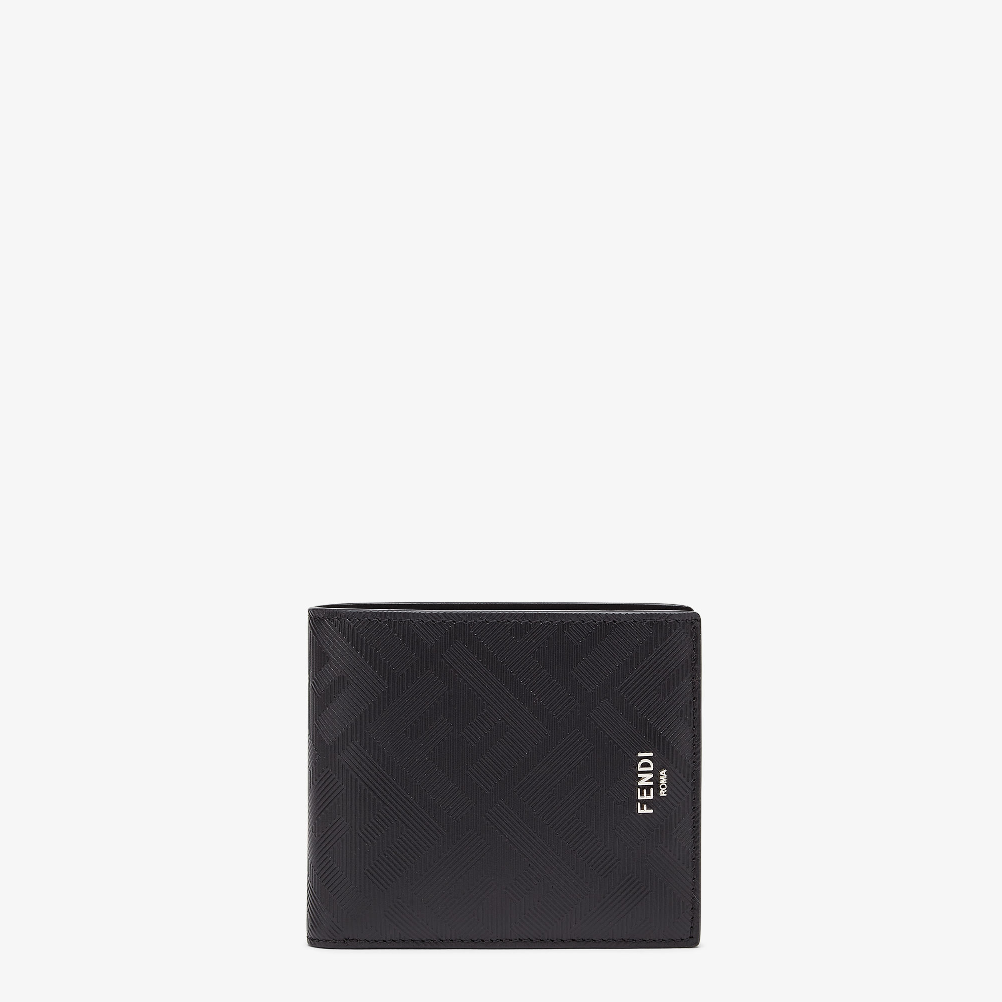 Fendi Shadow Wallet - Black and red leather bi-fold wallet