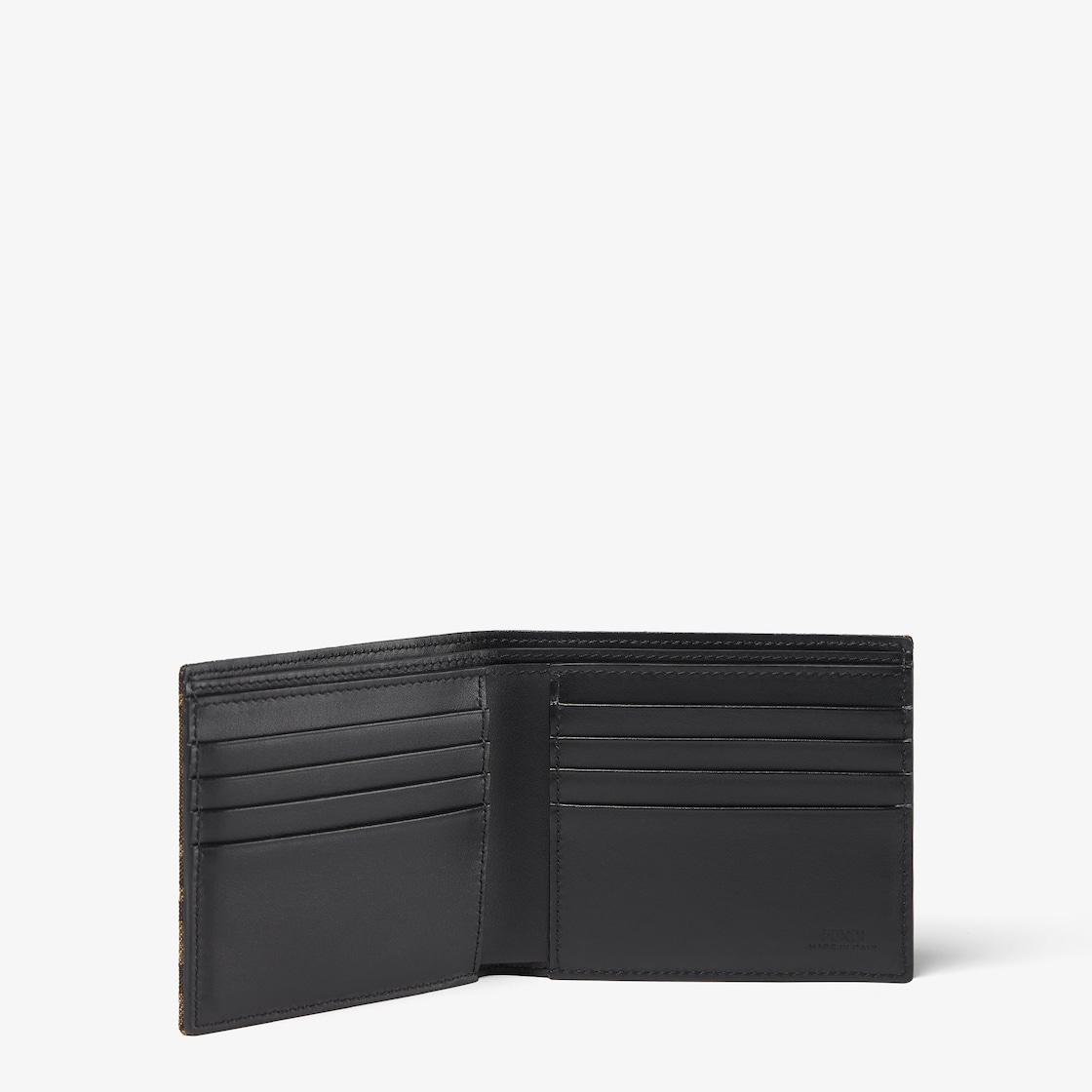 FF Jacquard Wallet Leather Brown | Fendi FF Jacquard Wallet Leather Brown | Fendi