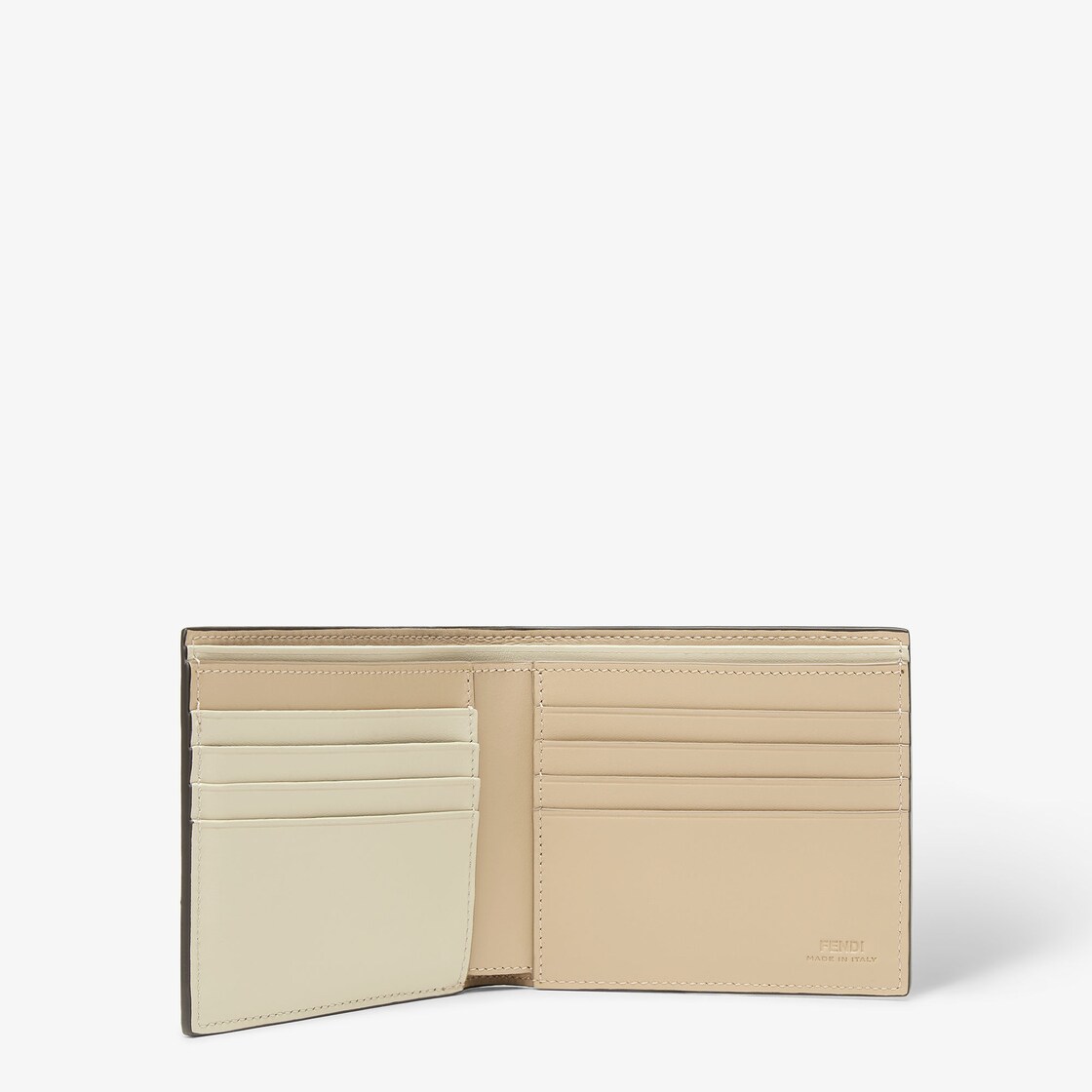 Fendi Shadow Wallet Leather Beige - Image 2/3