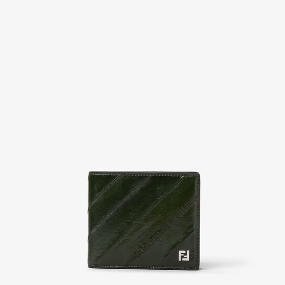 Fendi Squared Ff Wallet In Green