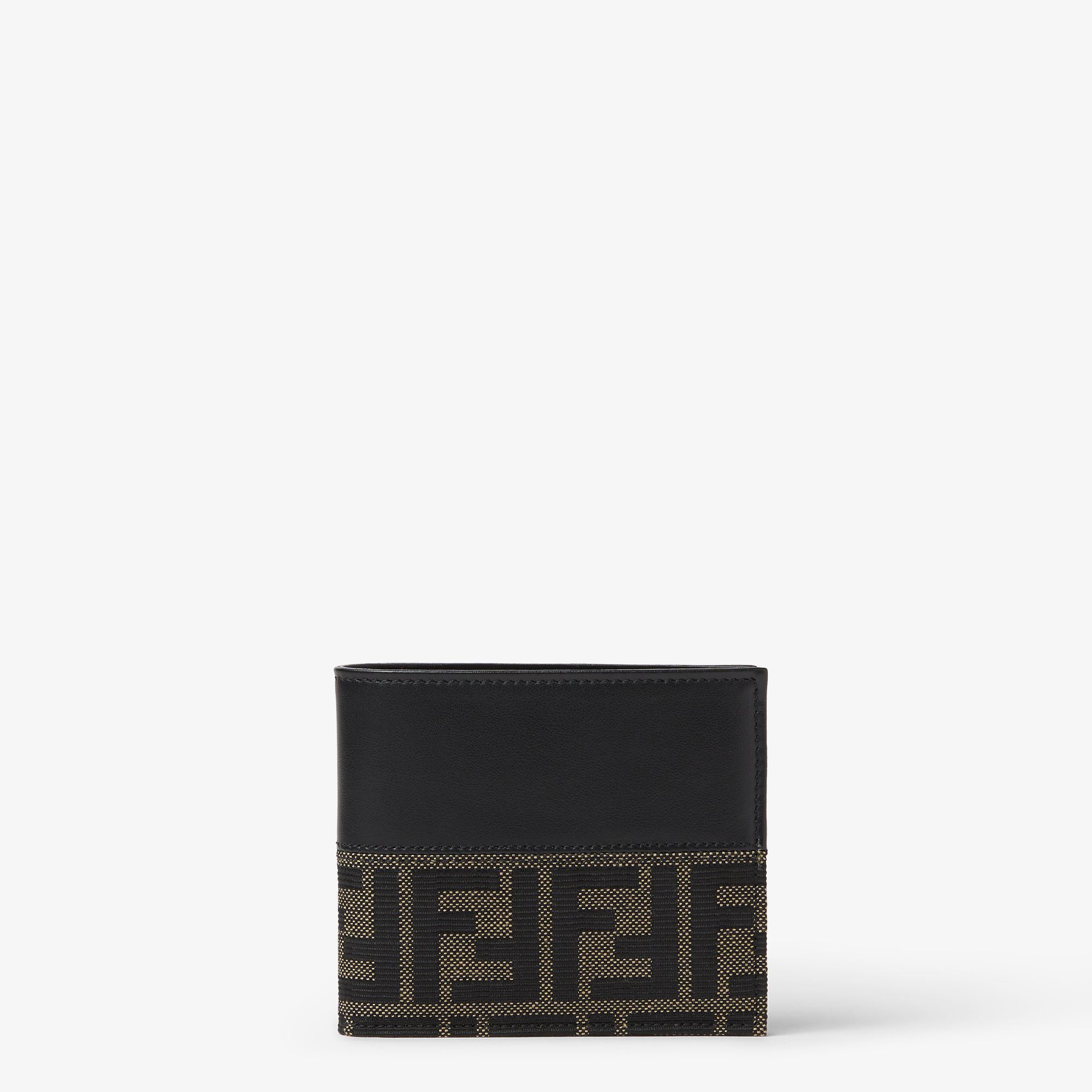 Portafoglio FF Jacquard — Nero+tabacco moro — foto 1