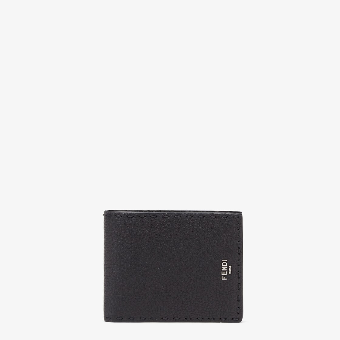 Selleria Wallet Black leather bi fold wallet Fendi