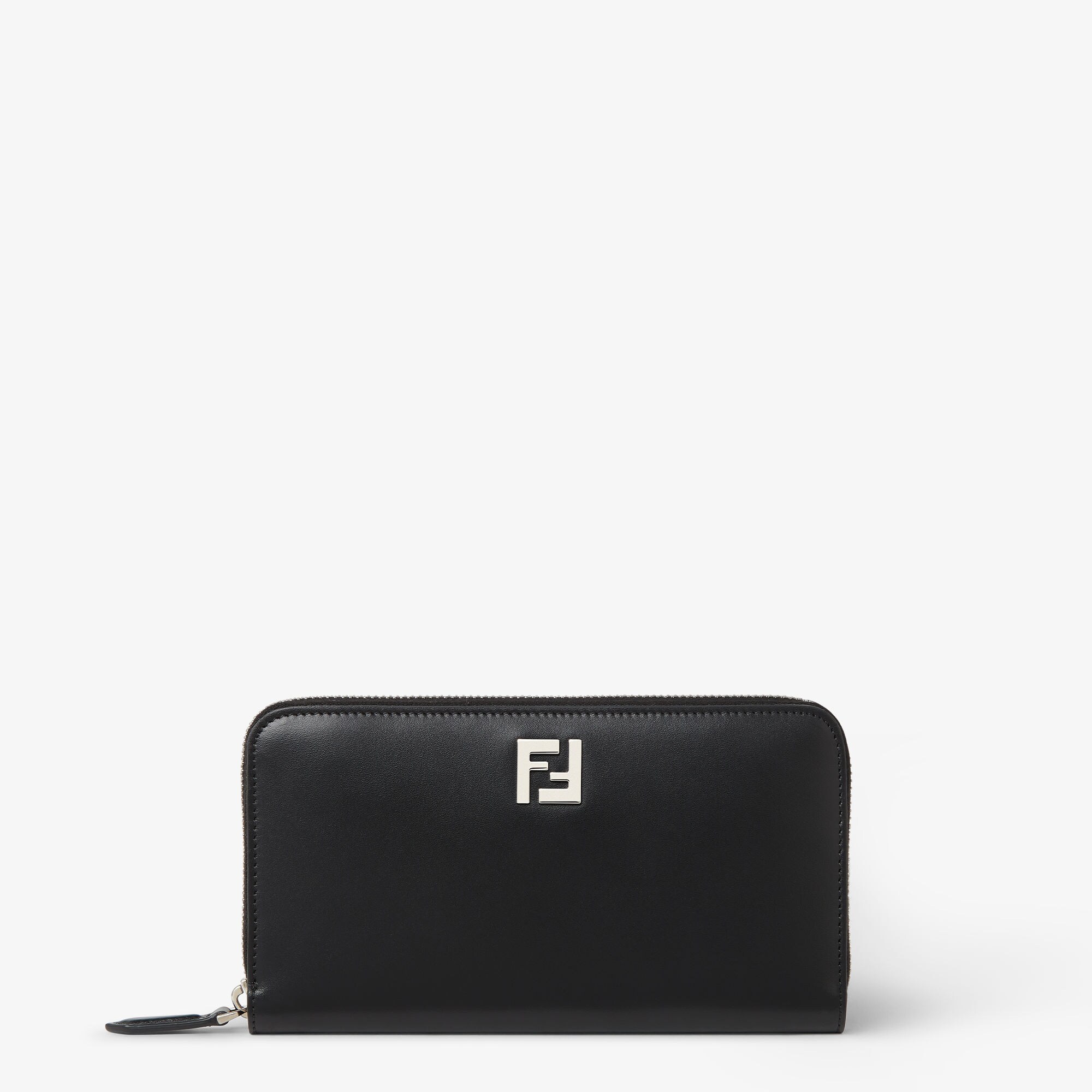 FFスクエア ジップアラウンド財布 レザー ブラック | Fendi