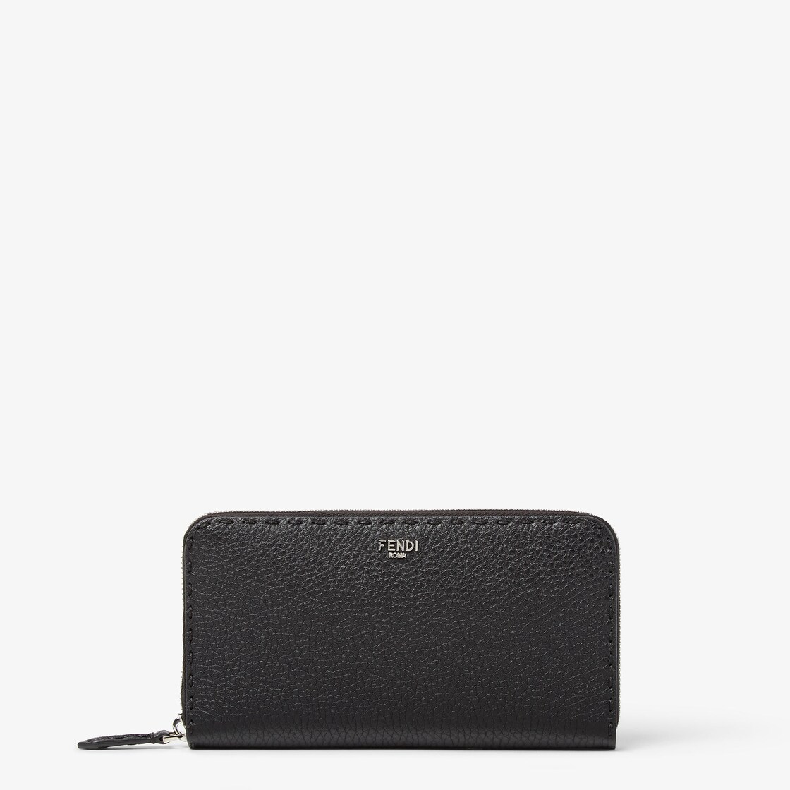 Zip-Around Selleria - Black leather wallet