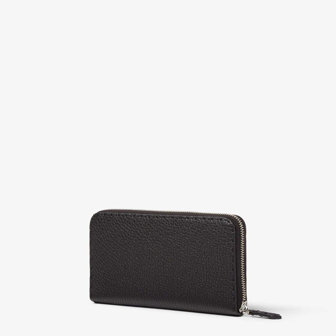 Zip-Around Selleria - Black leather wallet