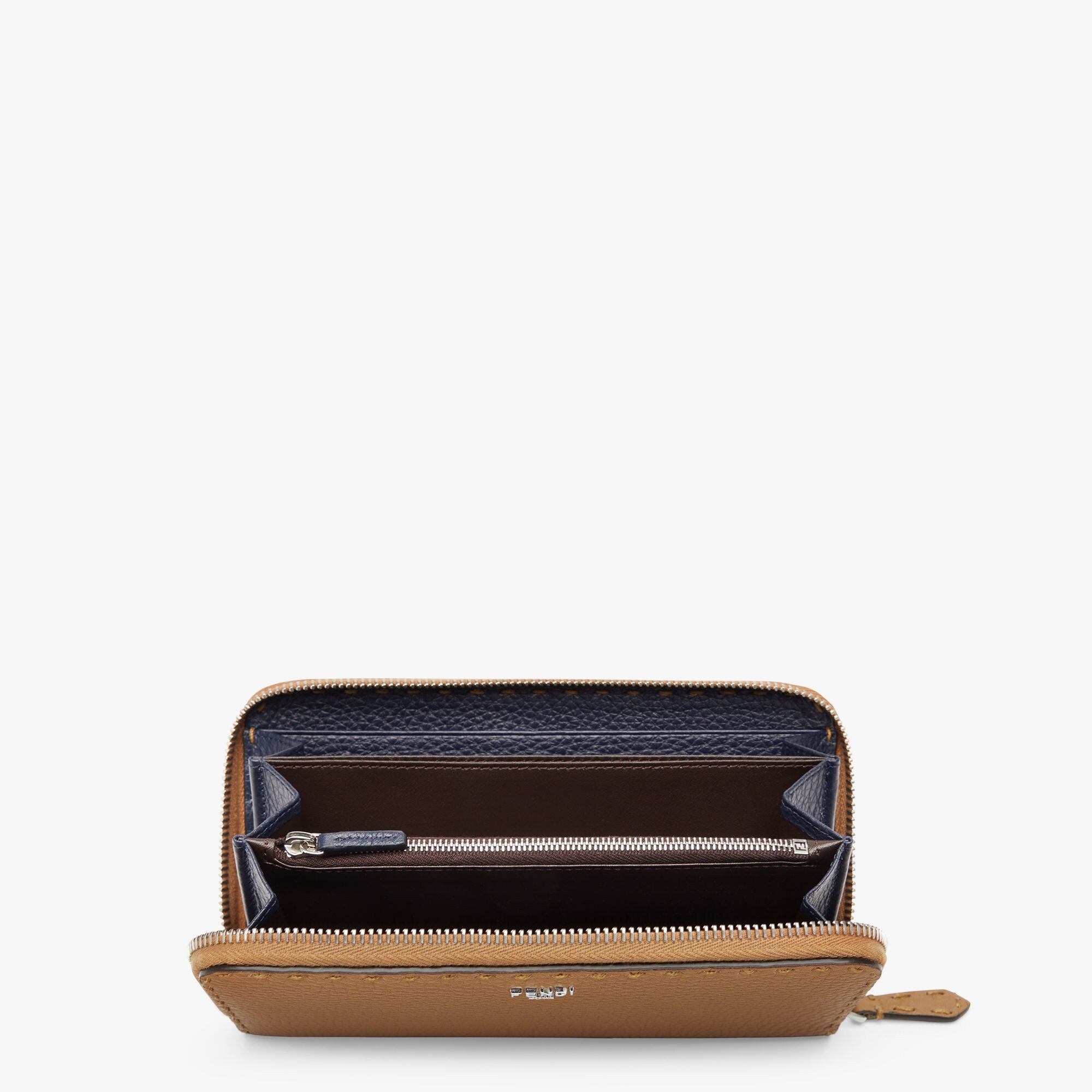 セレリア ジップアラウンド財布 カーフレザー ベージュ | Fendi