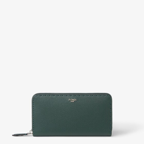 Fendi Selleria Zip-around In Green
