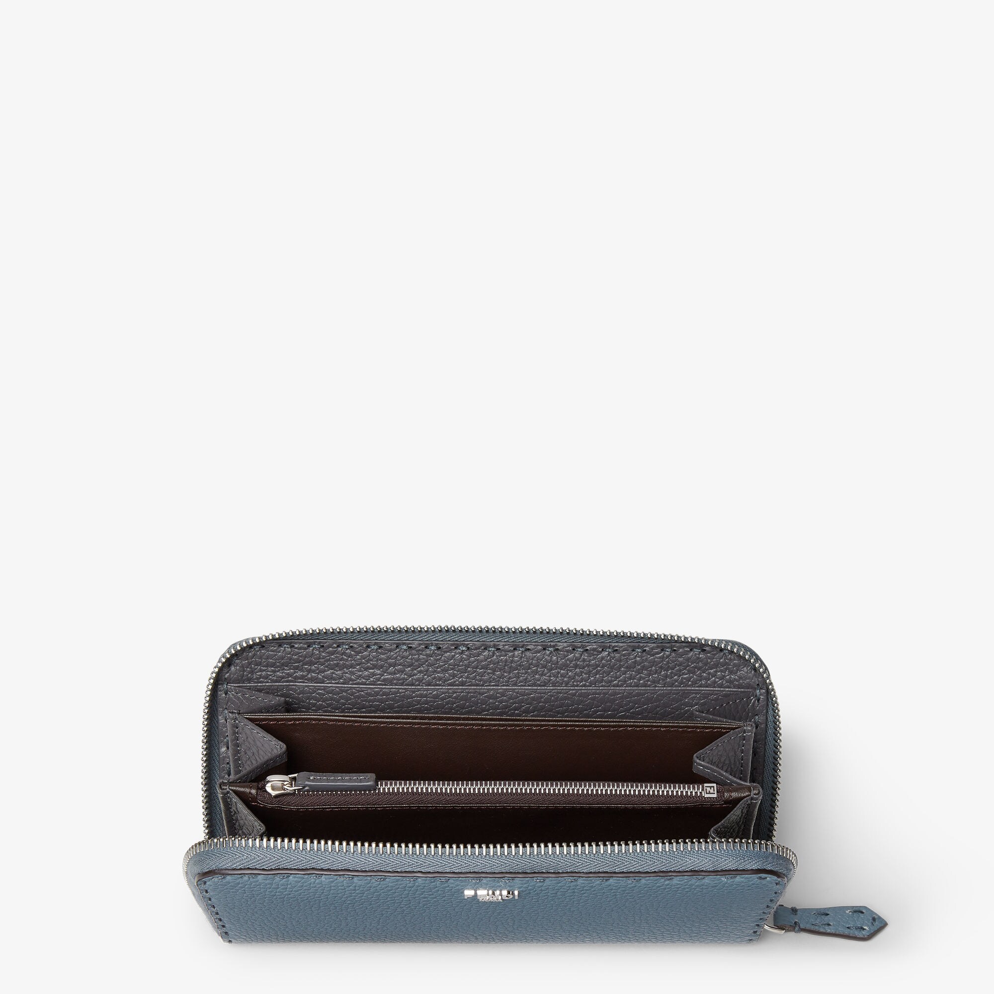 セレリア ジップアラウンド財布 カーフレザー ライトブルー | Fendi