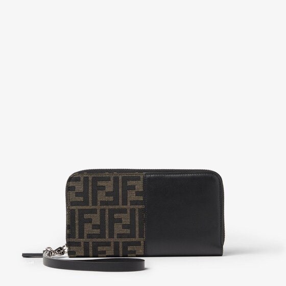 Fendi Ff Jacquard Zip Around