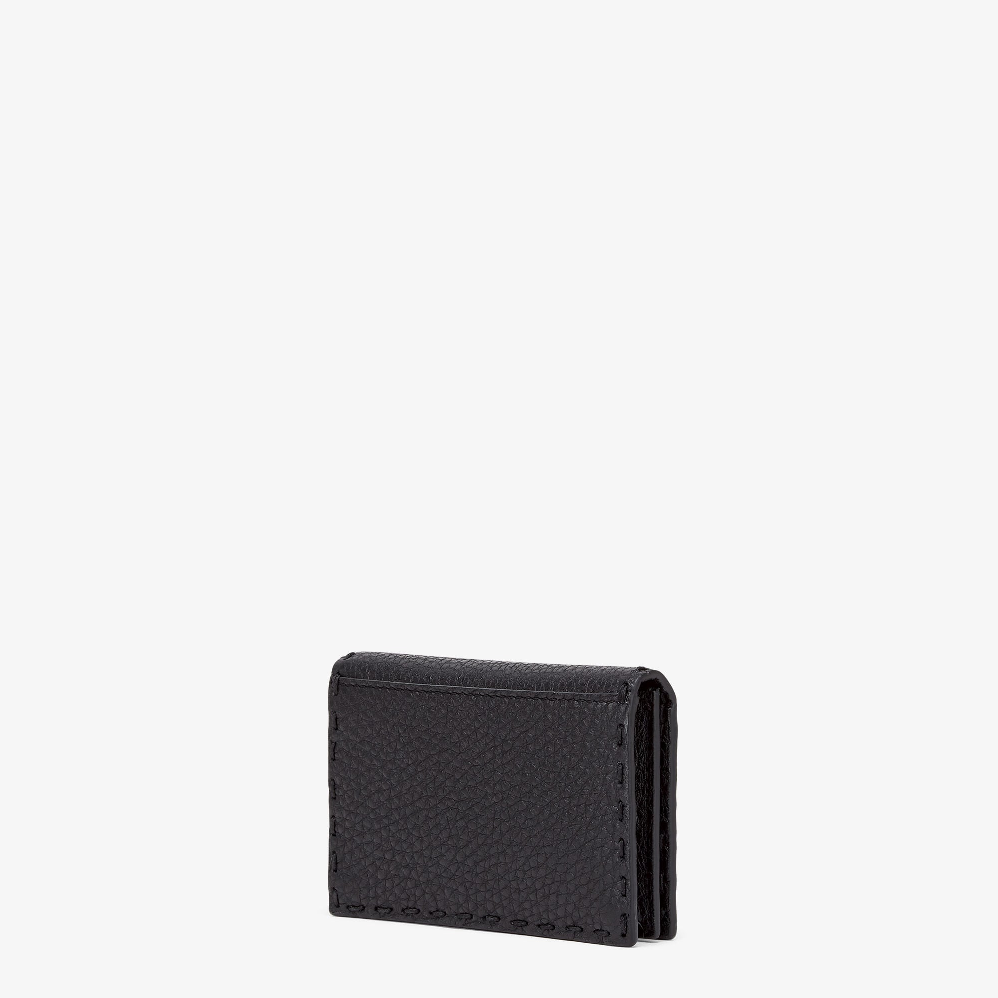 Card Holder Selleria - Black leather card holder | Fendi