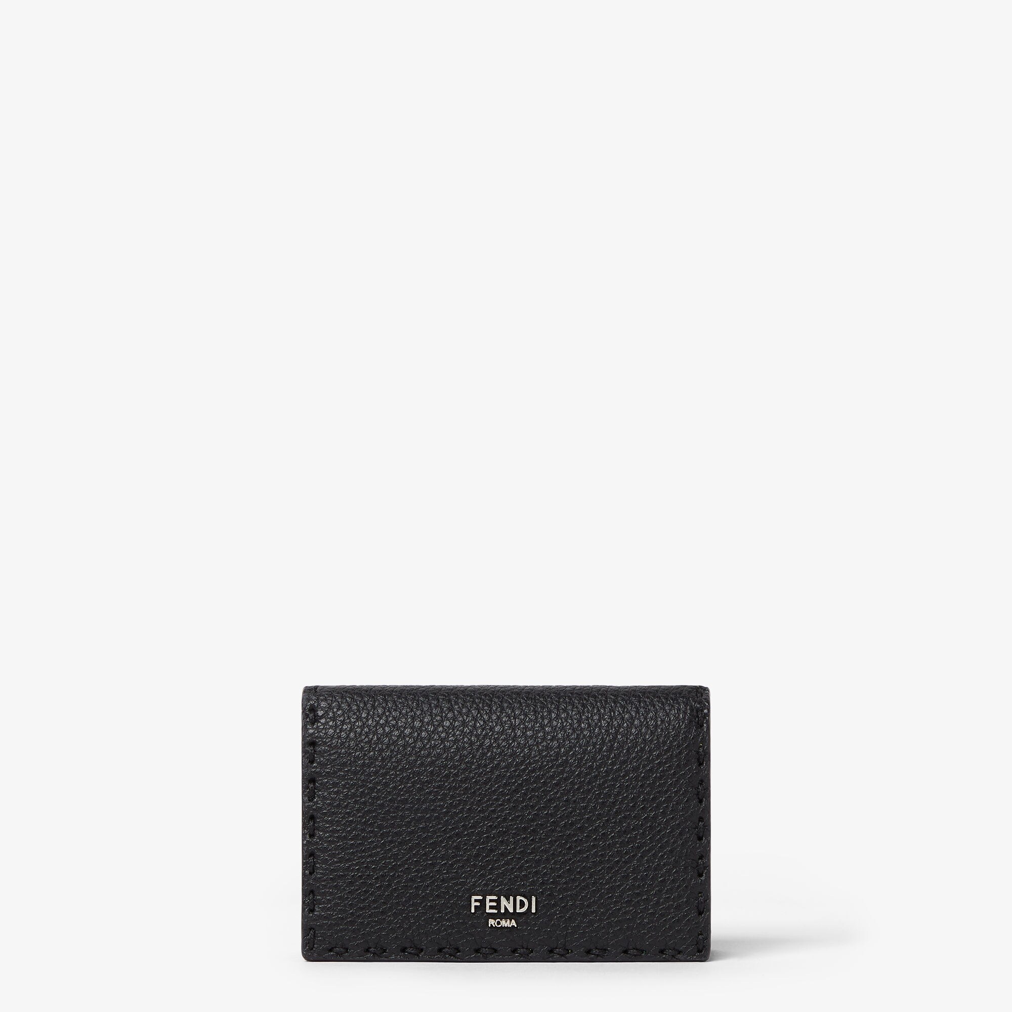 Card Holder Selleria Cuoio Romano leather Black | Fendi