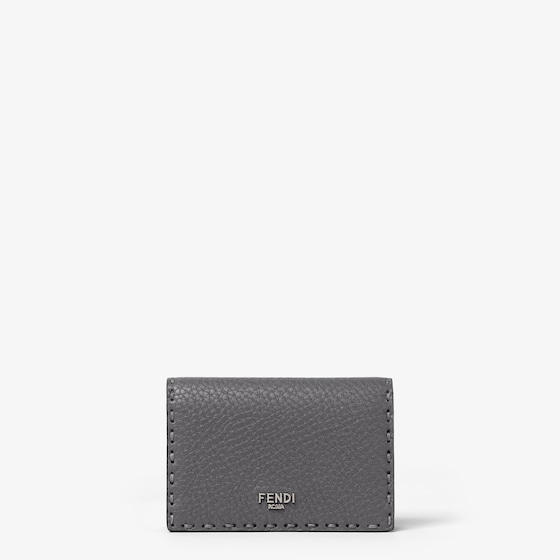 Fendi Selleria Card Case In Gray