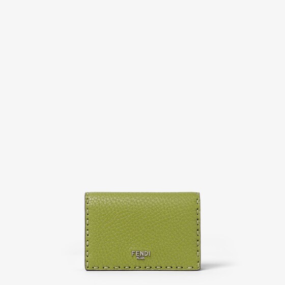 Fendi Selleria Card Case In Green