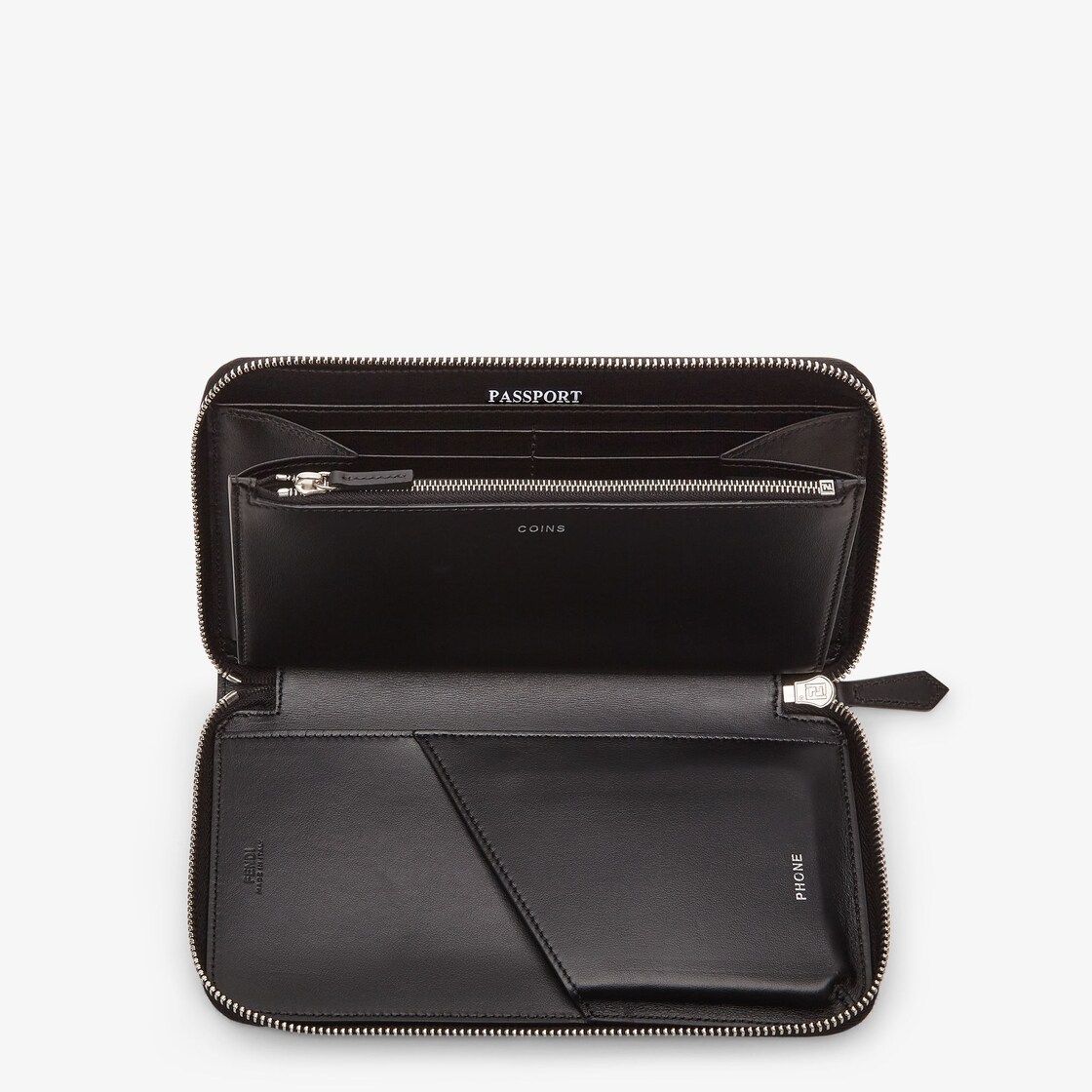 FENDI コンチネンタル財布 ブラックファブリック 財布 フェンディ