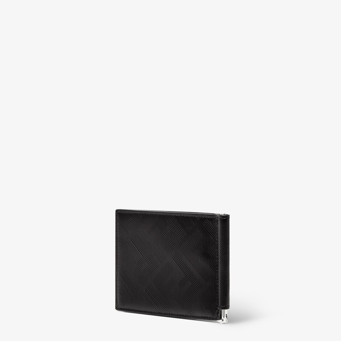 Fendi FF Leather Money Clip Card Holder