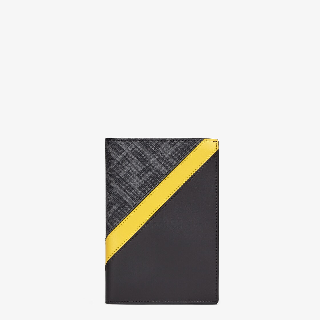 Passport Cover Fabric Grey Fendi