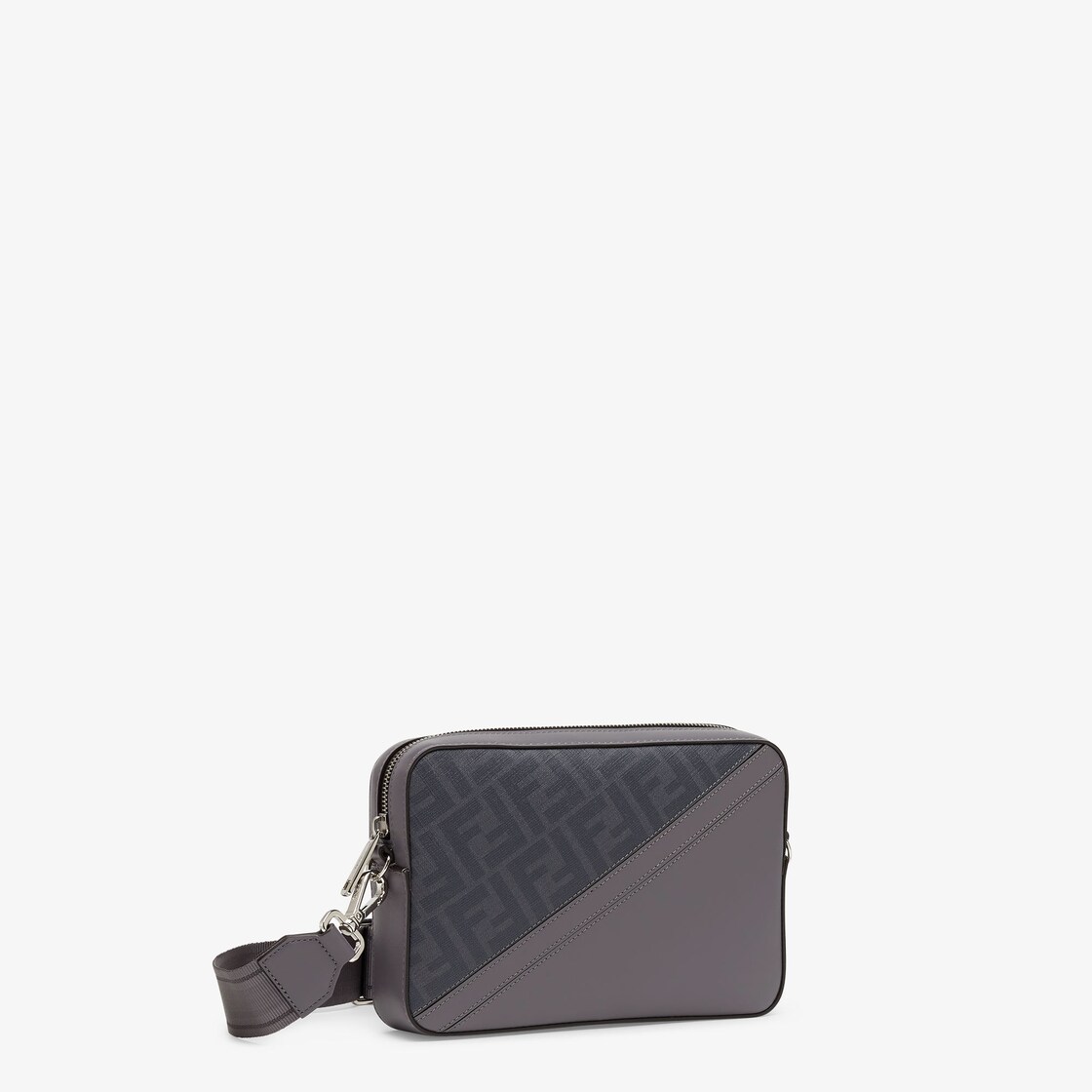 Fendi Diagonal Camera Case Fabric Grey - Image 2/6